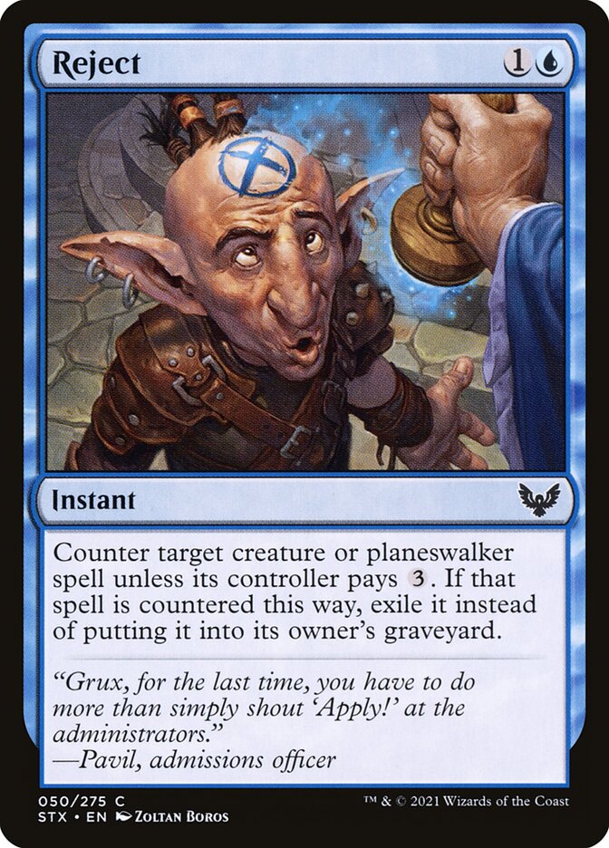 Reject 50/275 (Strixhaven: School of Mages)  - Foil | Good Games Modbury