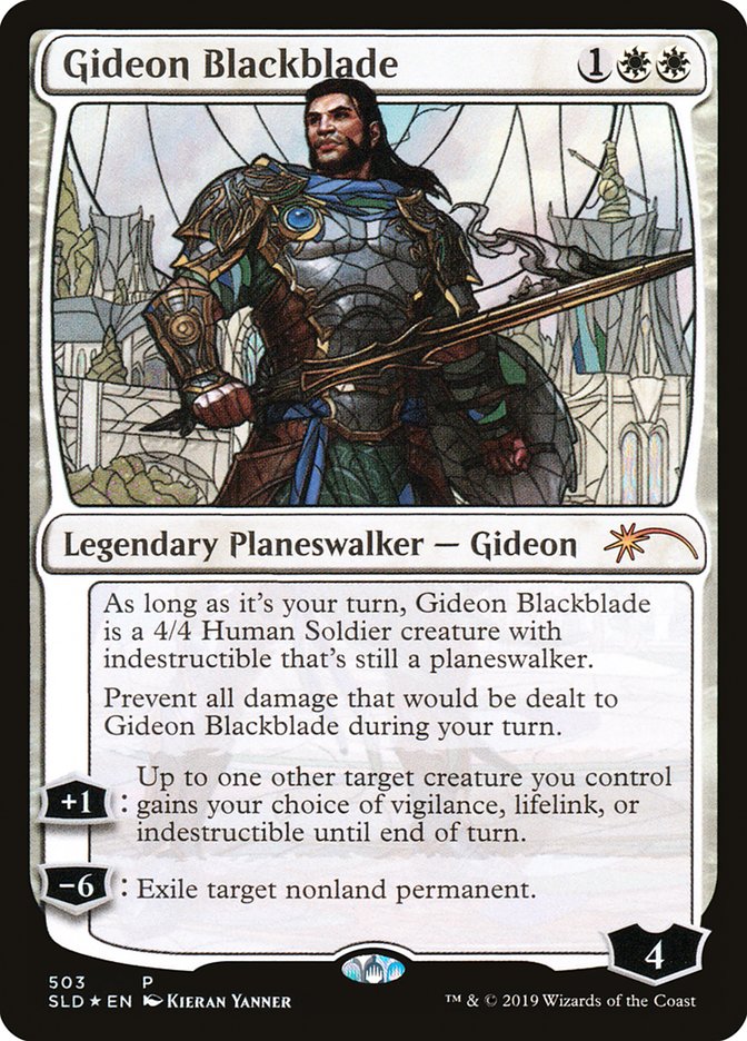 Gideon Blackblade (Stained Glass) [Secret Lair Drop Promos] | Good Games Modbury