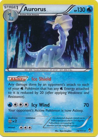 Aurorus (26/111) (Cosmos Holo) [XY: Furious Fists] | Good Games Modbury