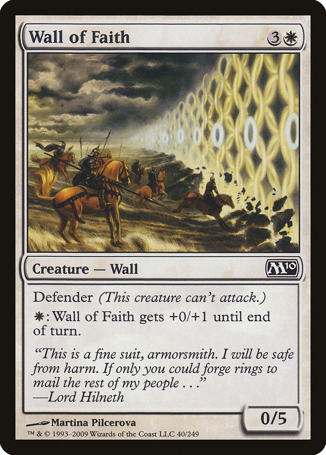 Wall of Faith 40/249 (Magic 2010 (M10))  - Foil | Good Games Modbury