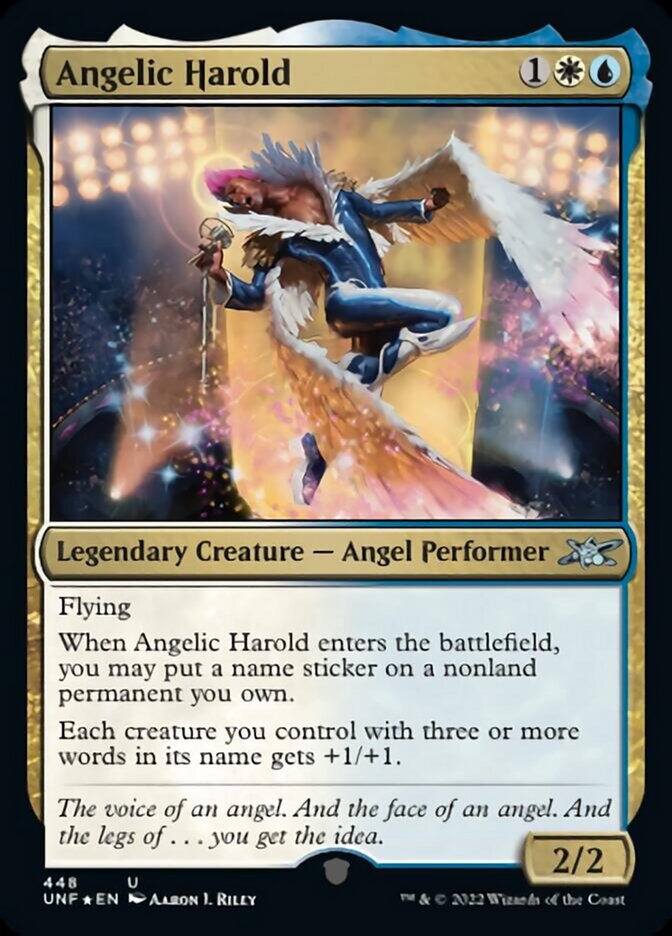 Angelic Harold (Galaxy Foil) [Unfinity] | Good Games Modbury