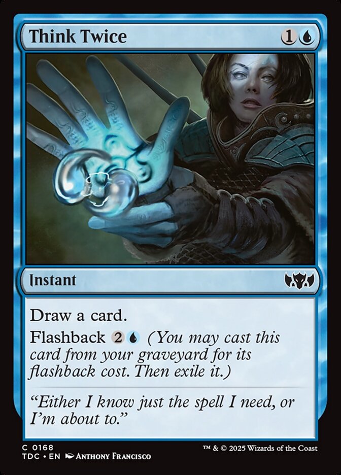 Think Twice 168/413 (Commander: Tarkir: Dragonstorm)  | Good Games Modbury