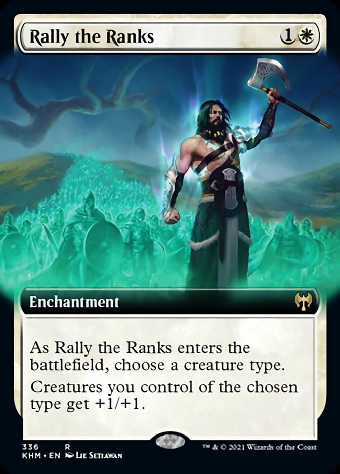 Rally the Ranks (Extended Art) [Kaldheim] | Good Games Modbury