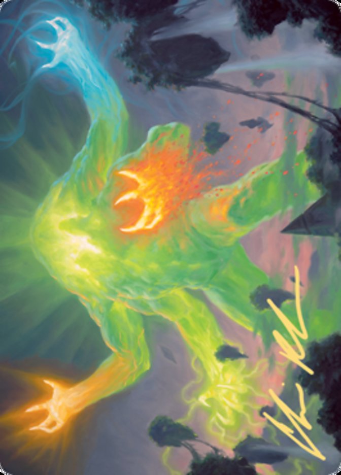 Omnath, Locus of Creation Art Card (Gold-Stamped Signature) [Zendikar Rising Art Series] | Good Games Modbury