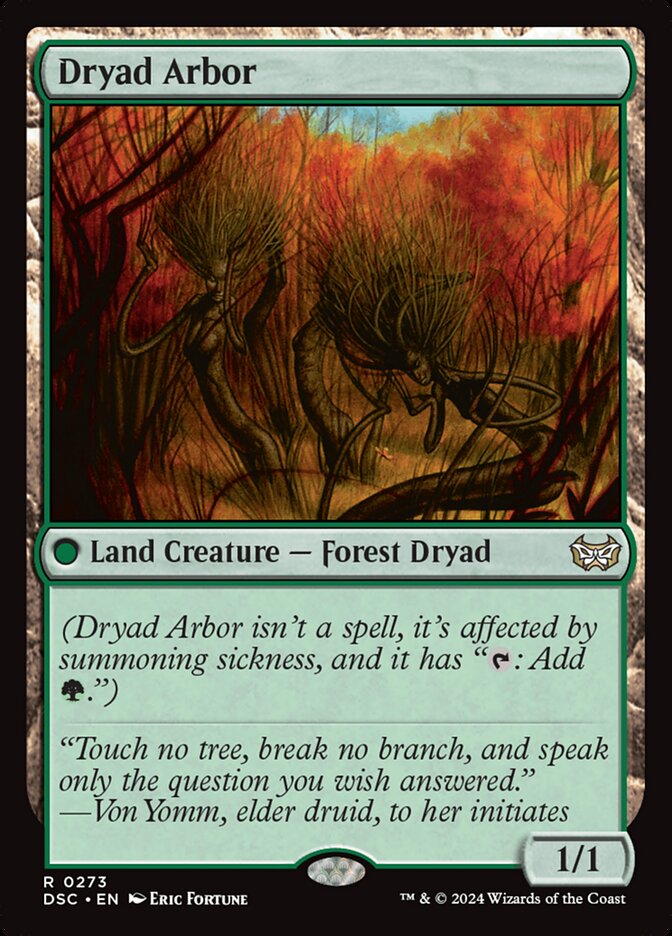 Dryad Arbor 273/40 (Commander: Duskmourn: House of Horror)  | Good Games Modbury