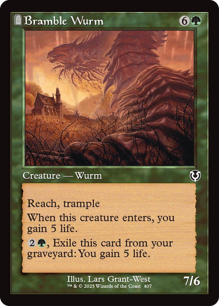 Bramble Wurm (Retro Frame) [Innistrad Remastered] | Good Games Modbury