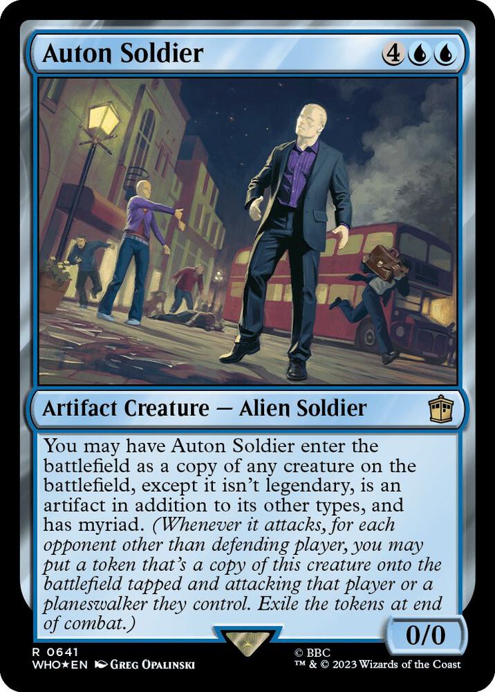 Auton Soldier 641/331 (Universes Beyond: Doctor Who)  - Surge Foil | Good Games Modbury