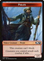 Cat (011) // Pirate Double-Sided Token [Core Set 2021 Tokens] | Good Games Modbury