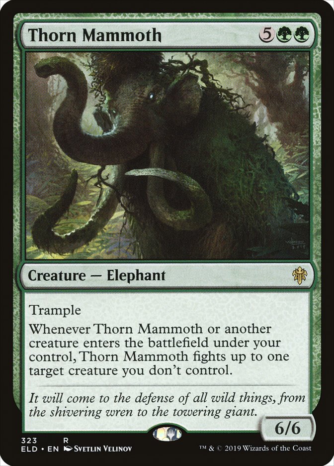 Thorn Mammoth [Throne of Eldraine] | Good Games Modbury