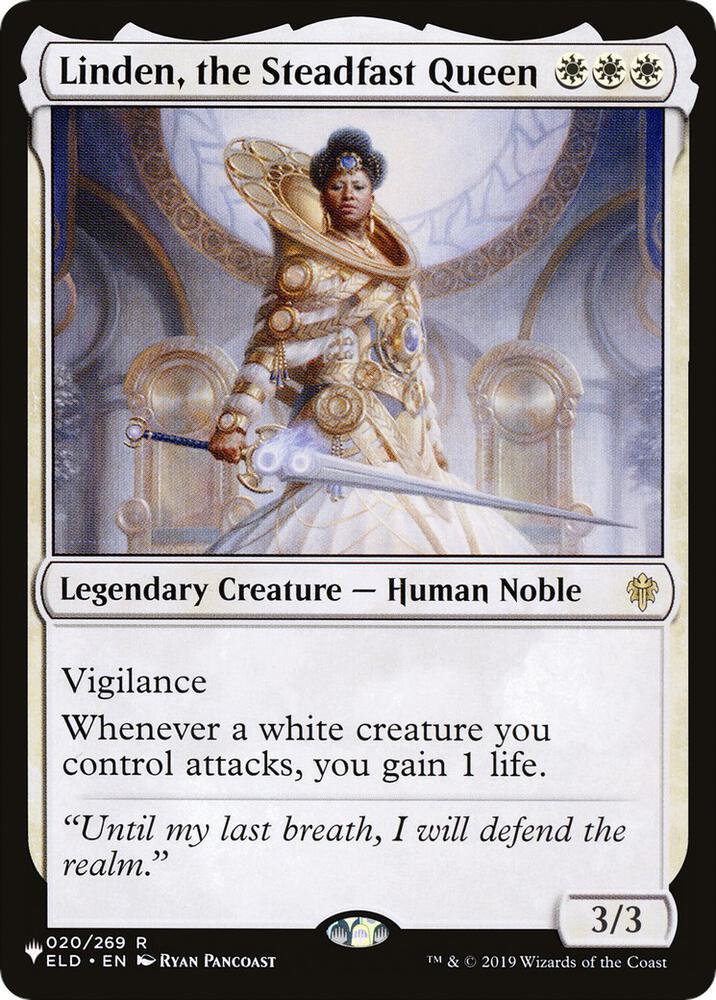 Linden the Steadfast Queen ELD-20/5075 (The List Reprints)  | Good Games Modbury