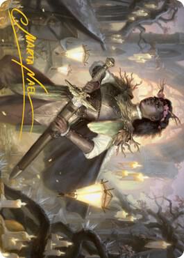 Sungold Sentinel Art Card Gold Stamped Signature 20 (Art Series: Innistrad: Midnight Hunt)  | Good Games Modbury
