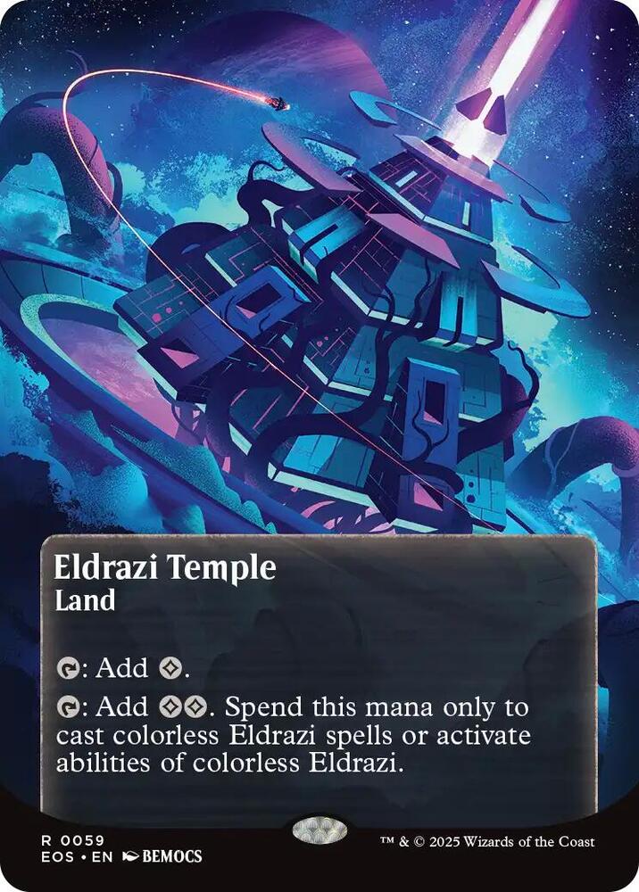 Eldrazi Temple  59 (Edge of Eternities: Stellar Sights)  - Borderless Foil | Good Games Modbury