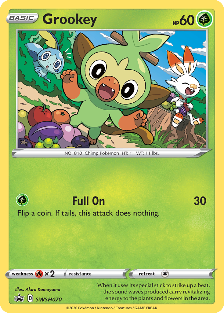 Grookey (SWSH070) [Sword & Shield: Black Star Promos] | Good Games Modbury