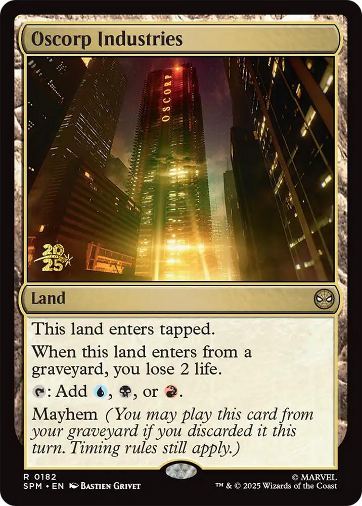 Oscorp Industries 182s/73 (Prerelease Cards)  - Foil | Good Games Modbury