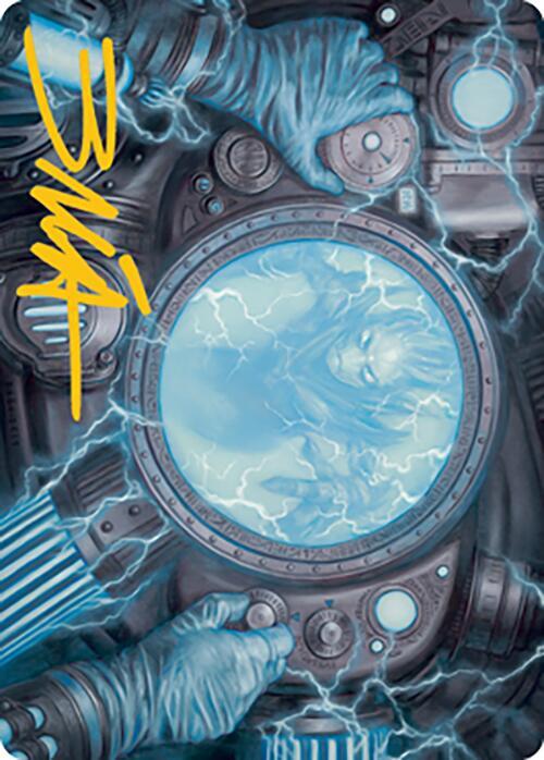 Recalibrate Art Card Gold Stamped Signature 17 (Art Series: Modern Horizons 2)  | Good Games Modbury