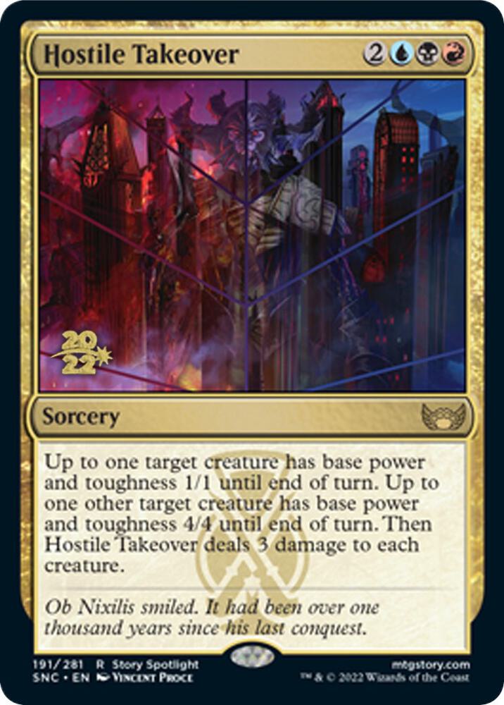 Hostile Takeover 191s/161 (Prerelease Cards)  - Foil | Good Games Modbury