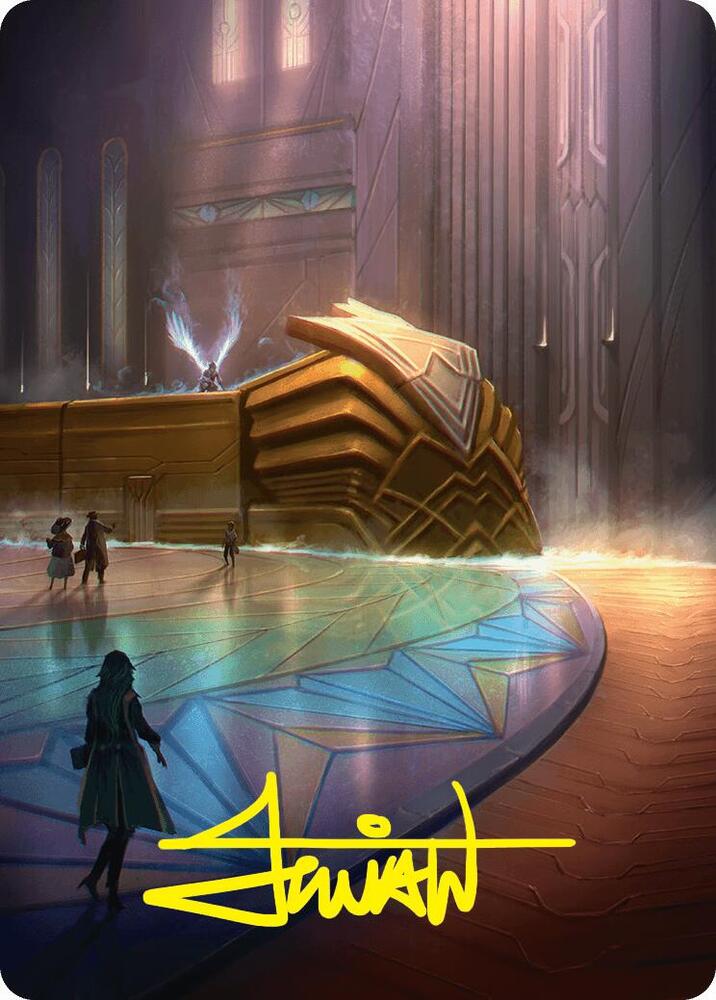 Plains Art Card 21 54 Gold Stamped Signature 21 (Art Series: Foundations)  | Good Games Modbury