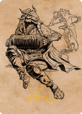 Korlessa, Scale Singer Art Card (Gold-Stamped Signature) [Commander Legends: Battle for Baldur's Gate Art Series] | Good Games Modbury