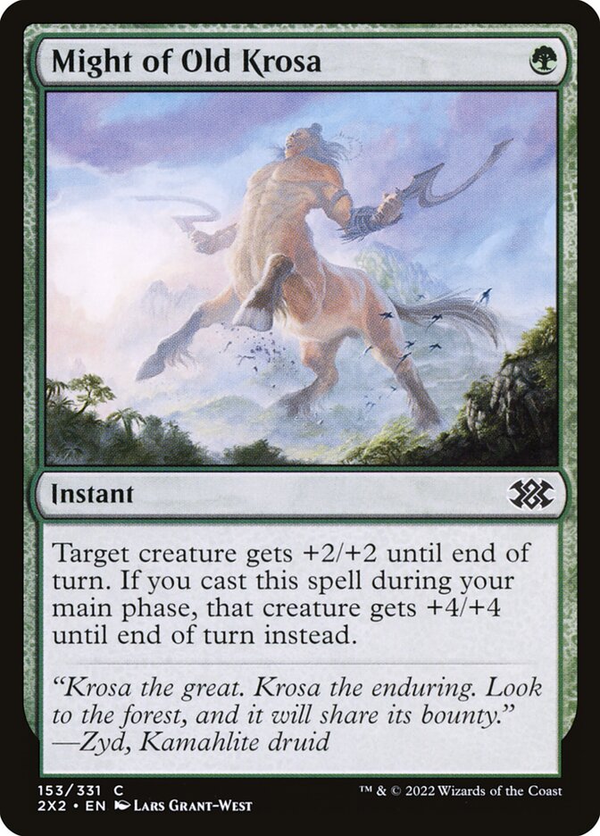 Might of Old Krosa 153/331 (Double Masters 2022)  - Foil | Good Games Modbury