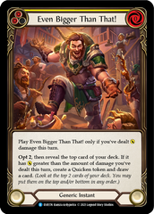 Even Bigger Than That! (Yellow) [EVR174] (Everfest)  1st Edition Rainbow Foil | Good Games Modbury