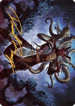 Zevlor Elturel Exile Art Card 42 81 Gold Stamped Signature 42 (Art Series: Commander Legends: Battle for Baldur's Gate)  | Good Games Modbury