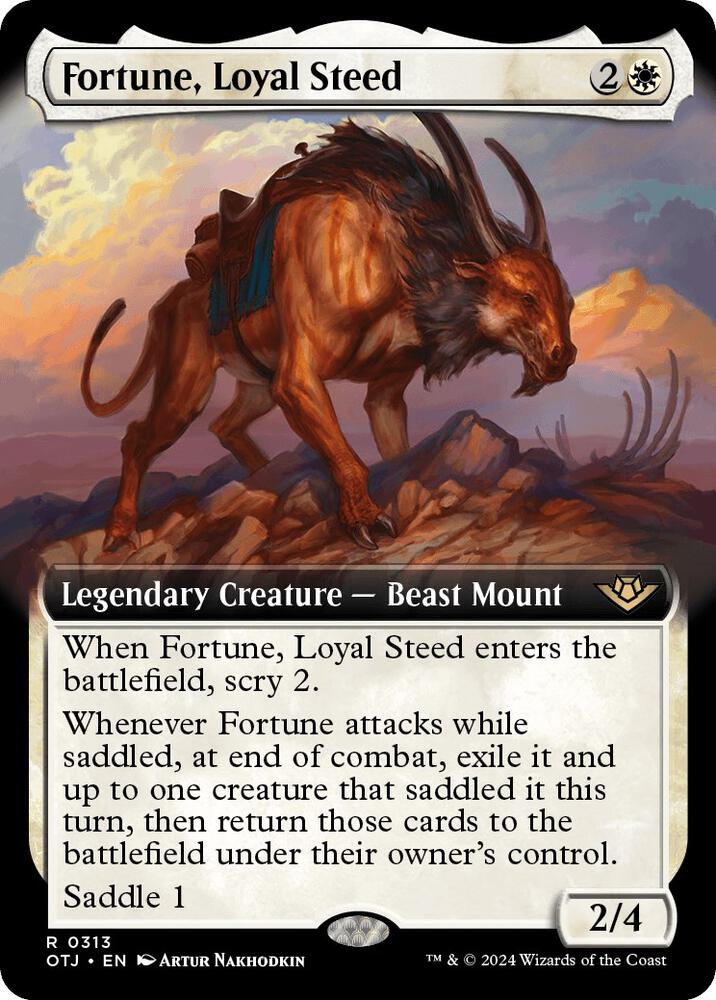 Fortune, Loyal Steed 313/286 (Outlaws of Thunder Junction)  - Extended Art | Good Games Modbury