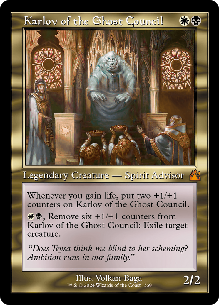 Karlov of the Ghost Council (Retro Frame) [Ravnica Remastered] | Good Games Modbury