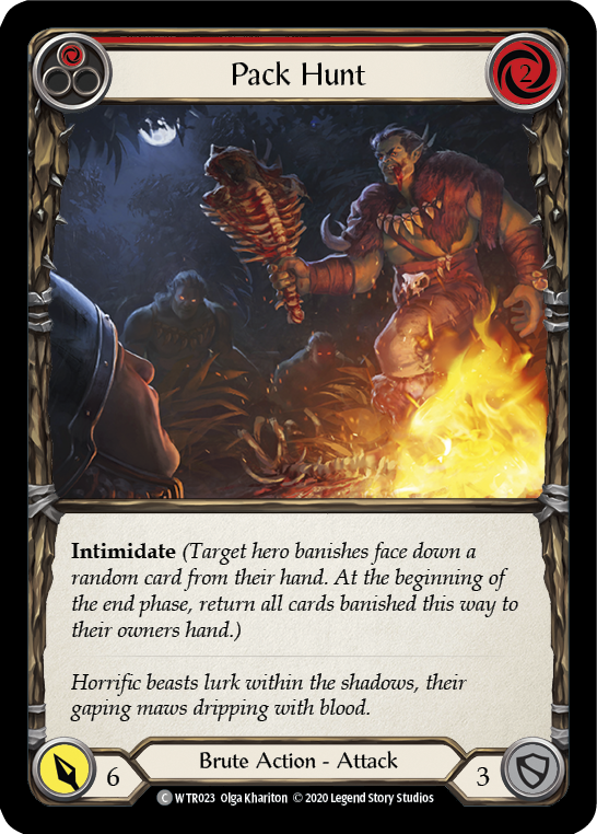 Pack Hunt (Red) [U-WTR023] (Welcome to Rathe Unlimited)  Unlimited Rainbow Foil | Good Games Modbury