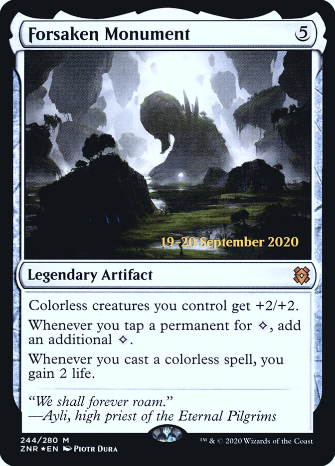 Forsaken Monument [Zendikar Rising Prerelease Promos] | Good Games Modbury