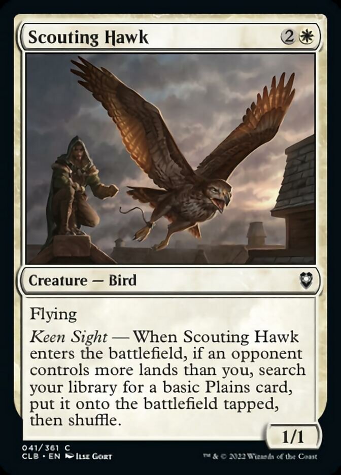 Scouting Hawk [Commander Legends: Battle for Baldur's Gate] | Good Games Modbury