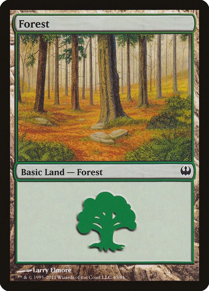 Forest 45/81 (Duel Decks: Knights vs. Dragons)  | Good Games Modbury