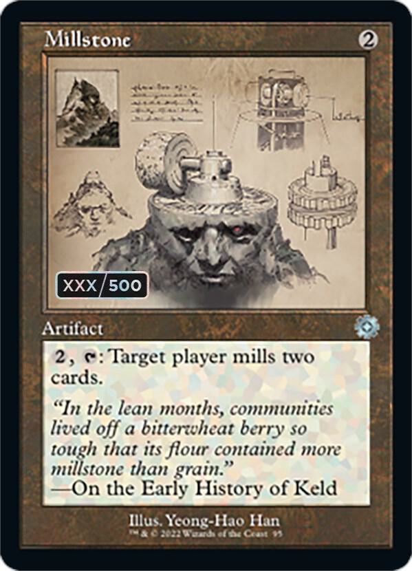 Millstone Schematic Serial Numbered 95z/63 (The Brothers' War: Retro Frame Artifacts)  - Foil | Good Games Modbury