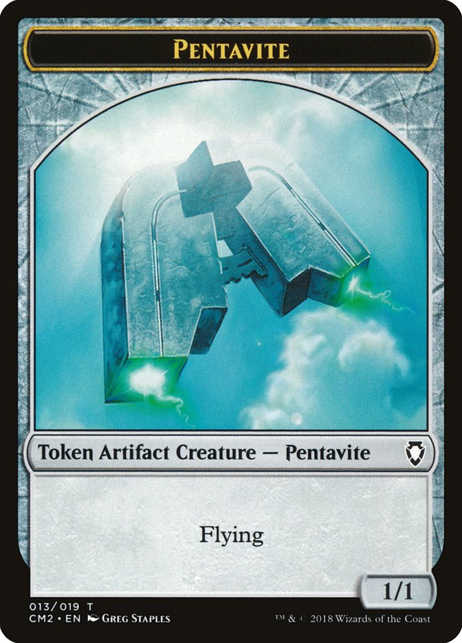 Pentavite Token [Commander Anthology Volume II Tokens] | Good Games Modbury