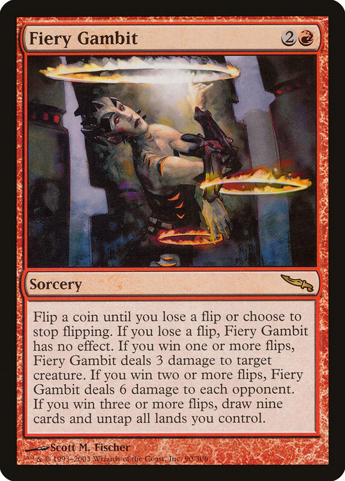 Fiery Gambit [Mirrodin] | Good Games Modbury