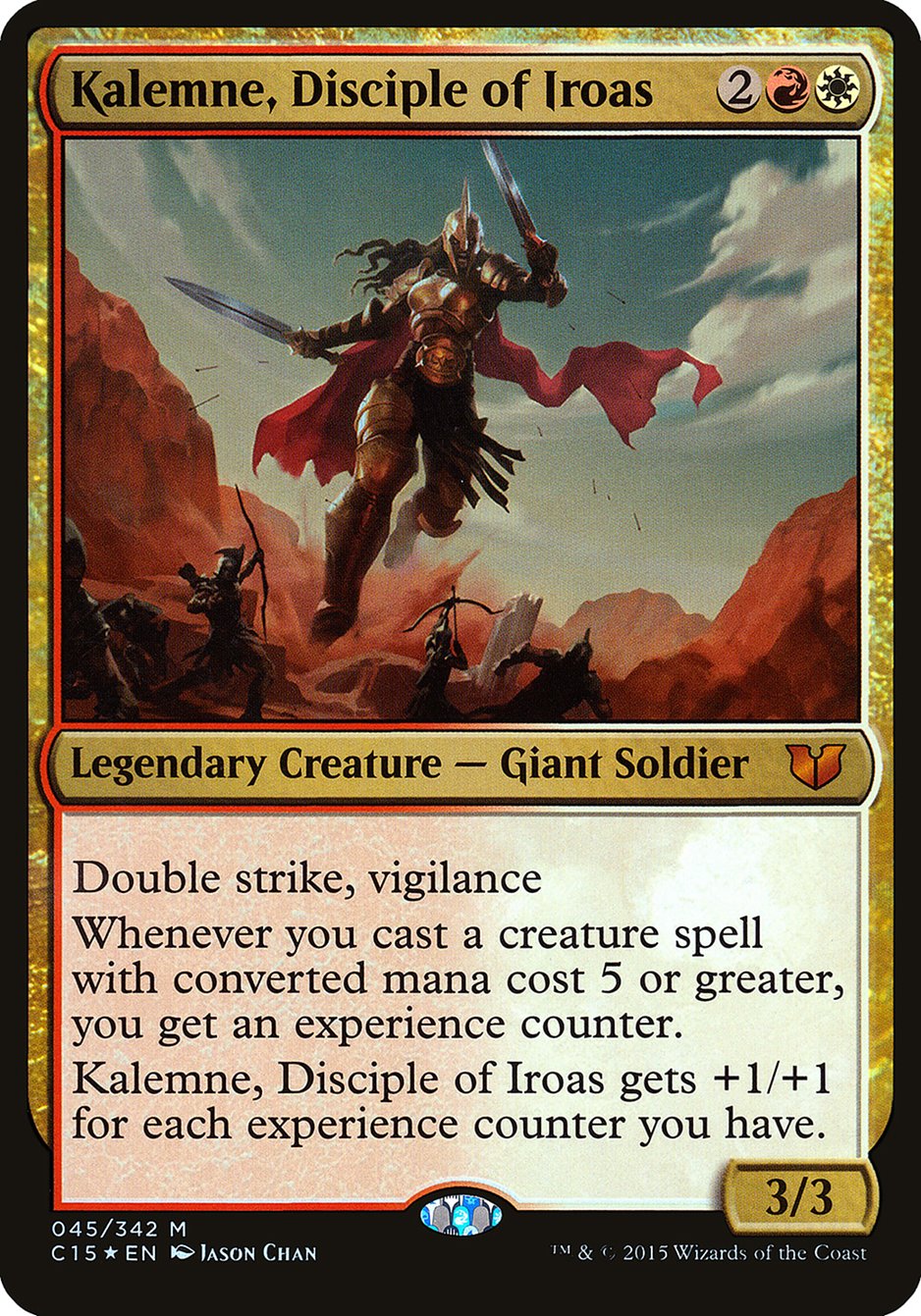 Kalemne, Disciple of Iroas (Oversized) [Commander 2015 Oversized] | Good Games Modbury