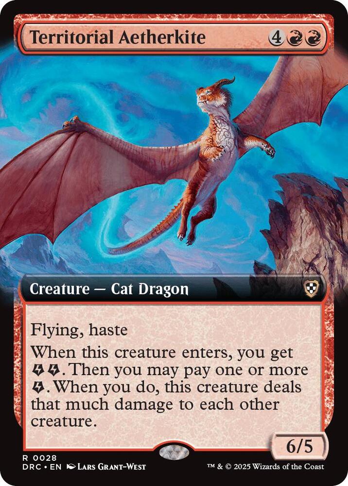 Territorial Aetherkite 28/187 (Commander: Aetherdrift)  - Extended Art | Good Games Modbury