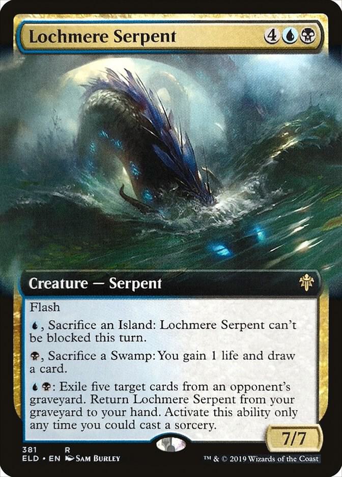 Lochmere Serpent 381/269 (Throne of Eldraine)  - Extended Art | Good Games Modbury