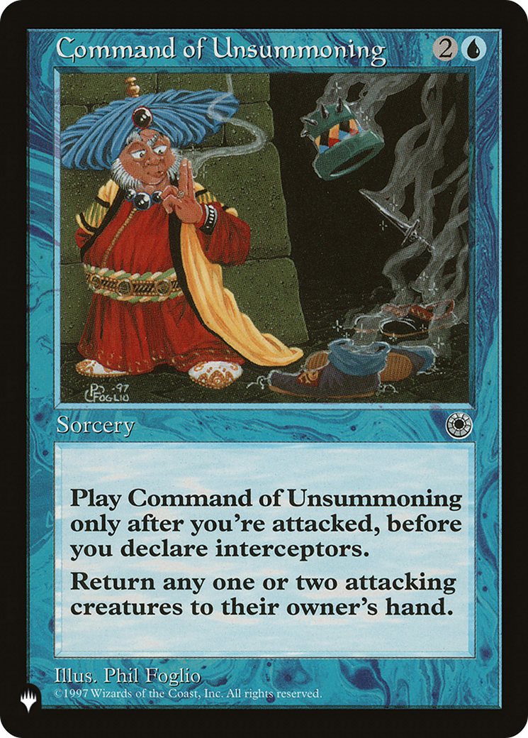 Command of Unsummoning [The List Reprints] | Good Games Modbury