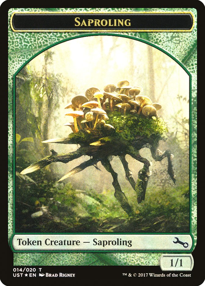 Saproling // Saproling Double-Sided Token [Unstable Tokens] | Good Games Modbury