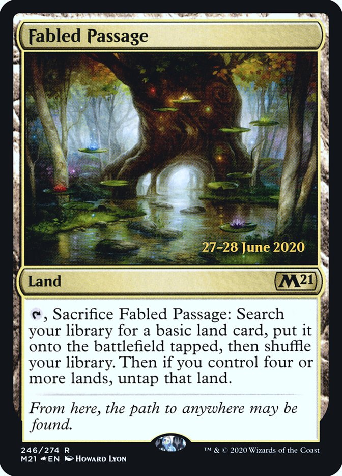 Fabled Passage [Core Set 2021 Prerelease Promos] | Good Games Modbury