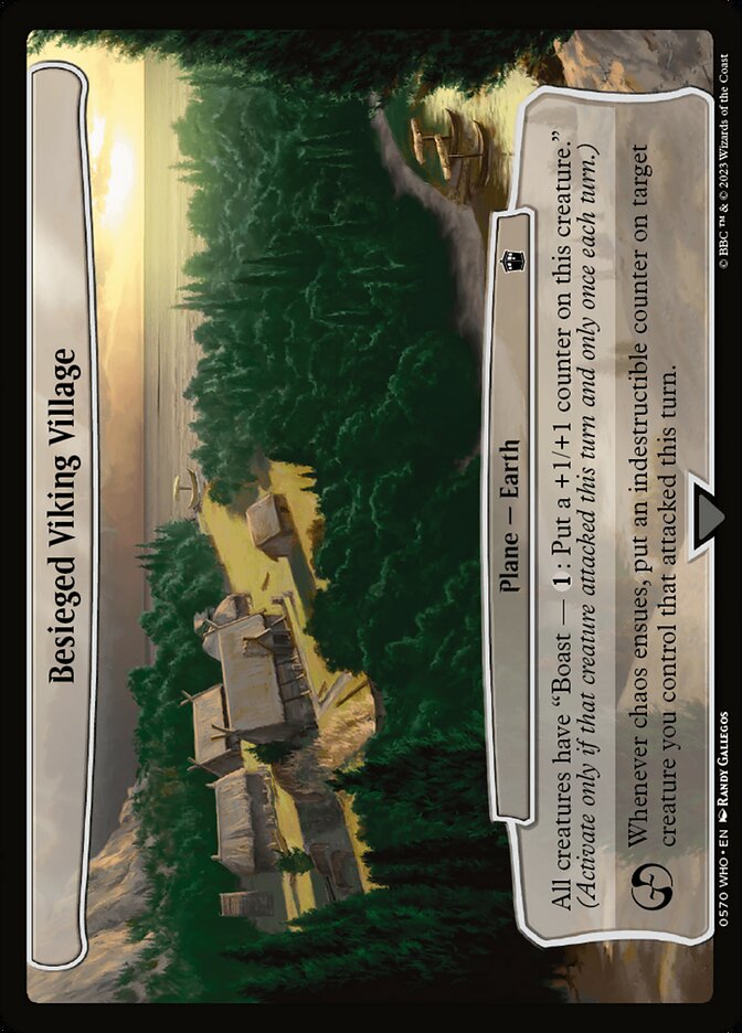Besieged Viking Village 570/331 (Planechase: Universes Beyond: Doctor Who)  | Good Games Modbury
