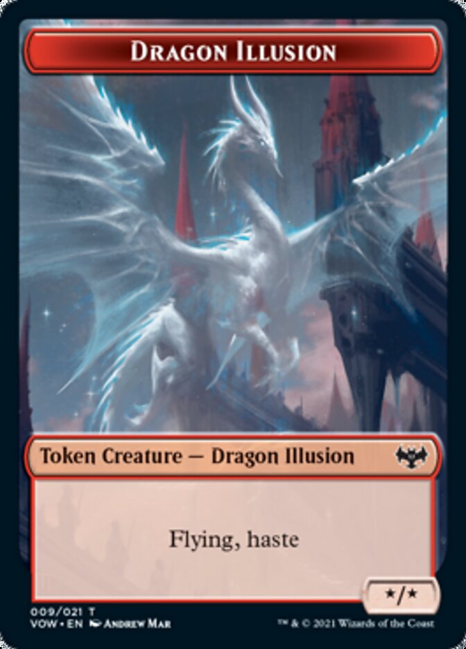 Dragon Illusion Token [Innistrad: Crimson Vow Tokens] | Good Games Modbury