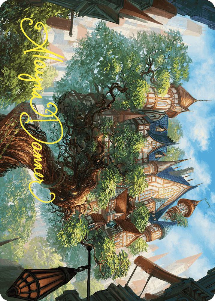 Edgewall Inn Art Card Gold Stamped Signature 46 (Art Series: Wilds of Eldraine)  | Good Games Modbury
