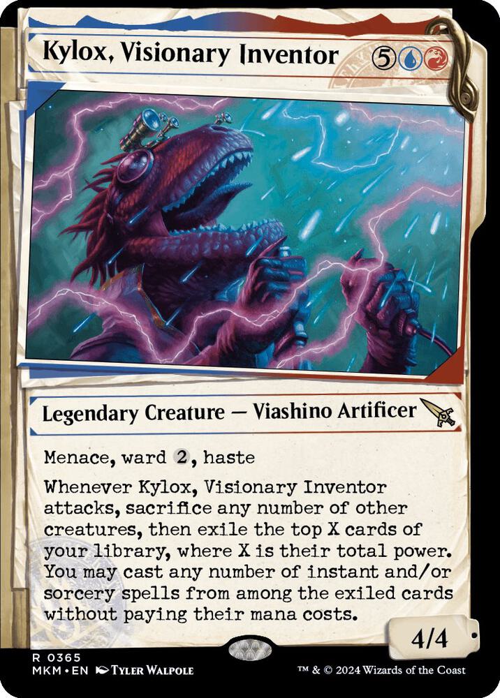Kylox, Visionary Inventor 365/286 (Murders at Karlov Manor)  - Showcase Foil | Good Games Modbury