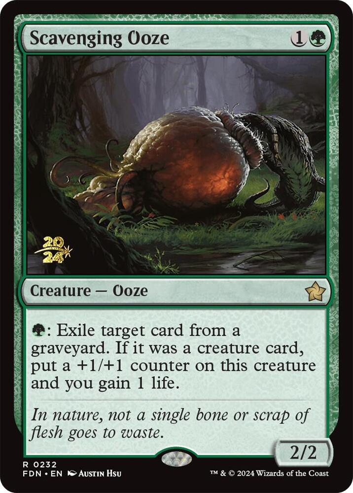 Scavenging Ooze FDN 232s/101 (Prerelease Cards)  - Foil | Good Games Modbury