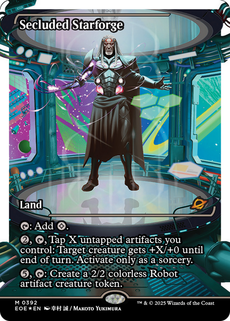 Secluded Starforge (Showcase) (Fracture Foil) [Edge of Eternities] | Good Games Modbury