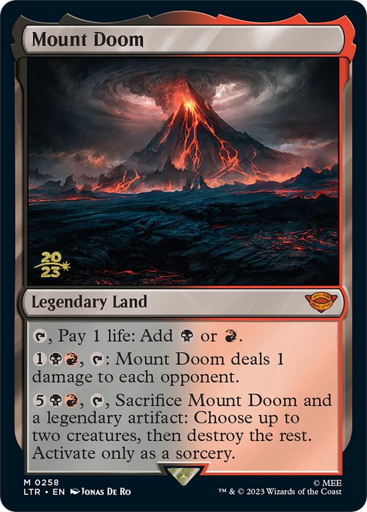 Mount Doom 258s/86 (Prerelease Cards)  - Foil | Good Games Modbury
