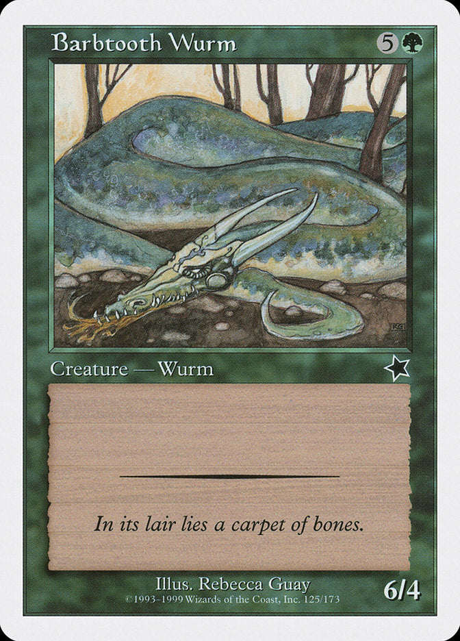 Barbtooth Wurm 125/173 (Starter 1999)  | Good Games Modbury