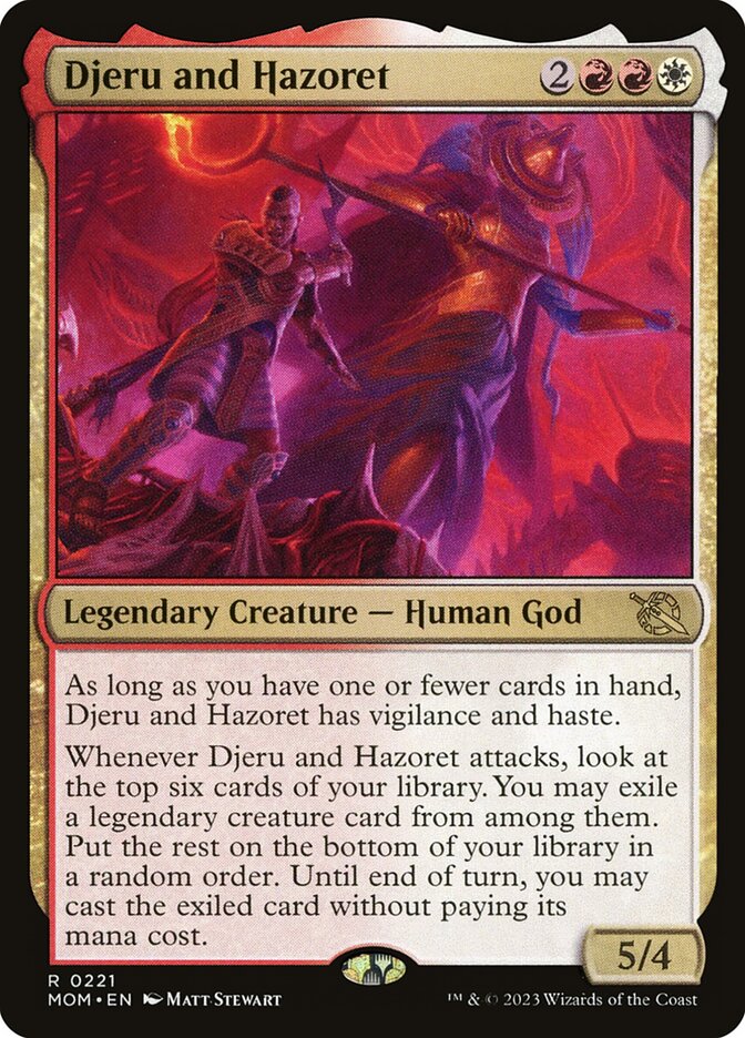 Djeru and Hazoret 221/291 (March of the Machine)  - Foil | Good Games Modbury