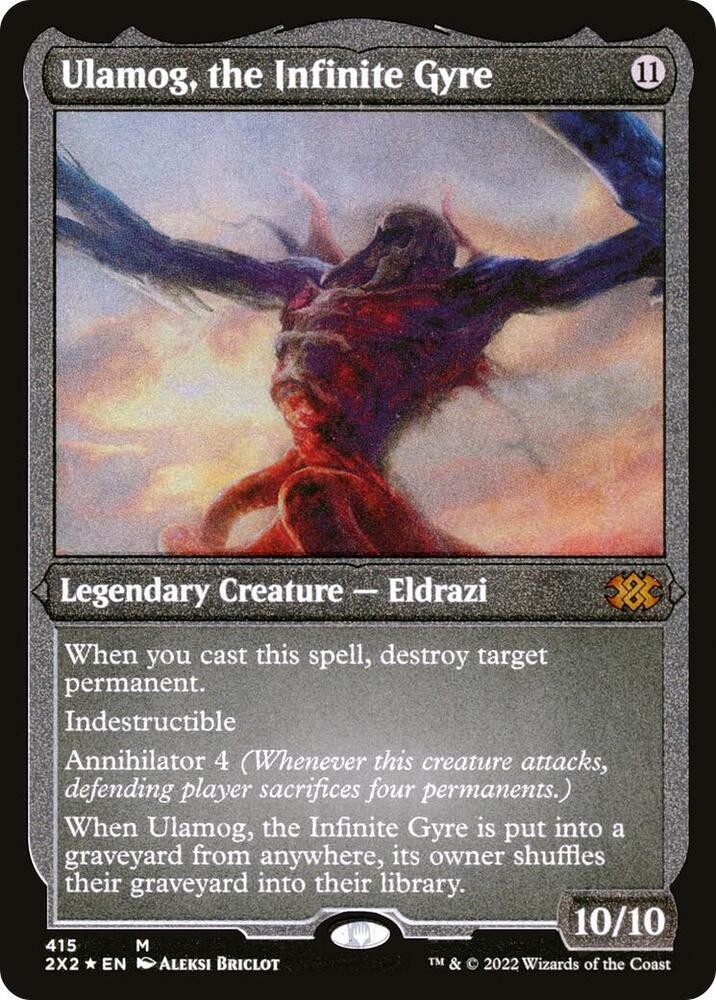 Ulamog the Infinite Gyre Foil Etched 415 (Double Masters 2022)  - Foil | Good Games Modbury